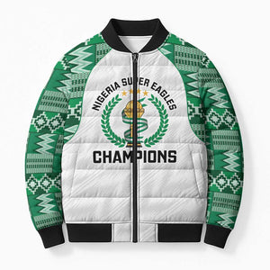 Custom Nigeria Super Eagles Bomber Puffer Jacket African Football Champions 2025
