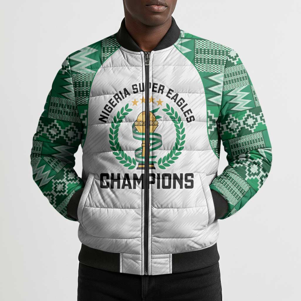 Custom Nigeria Super Eagles Bomber Puffer Jacket African Football Champions 2025