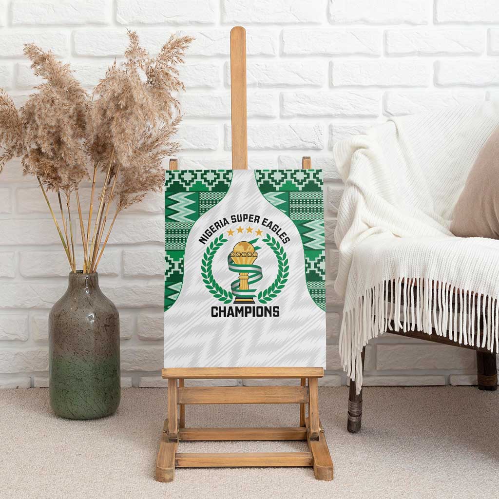 Nigeria Super Eagles Canvas Wall Art African Football Champions 2025
