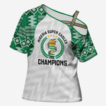 Custom Nigeria Super Eagles Cross Shoulder Shirt African Football Champions 2025