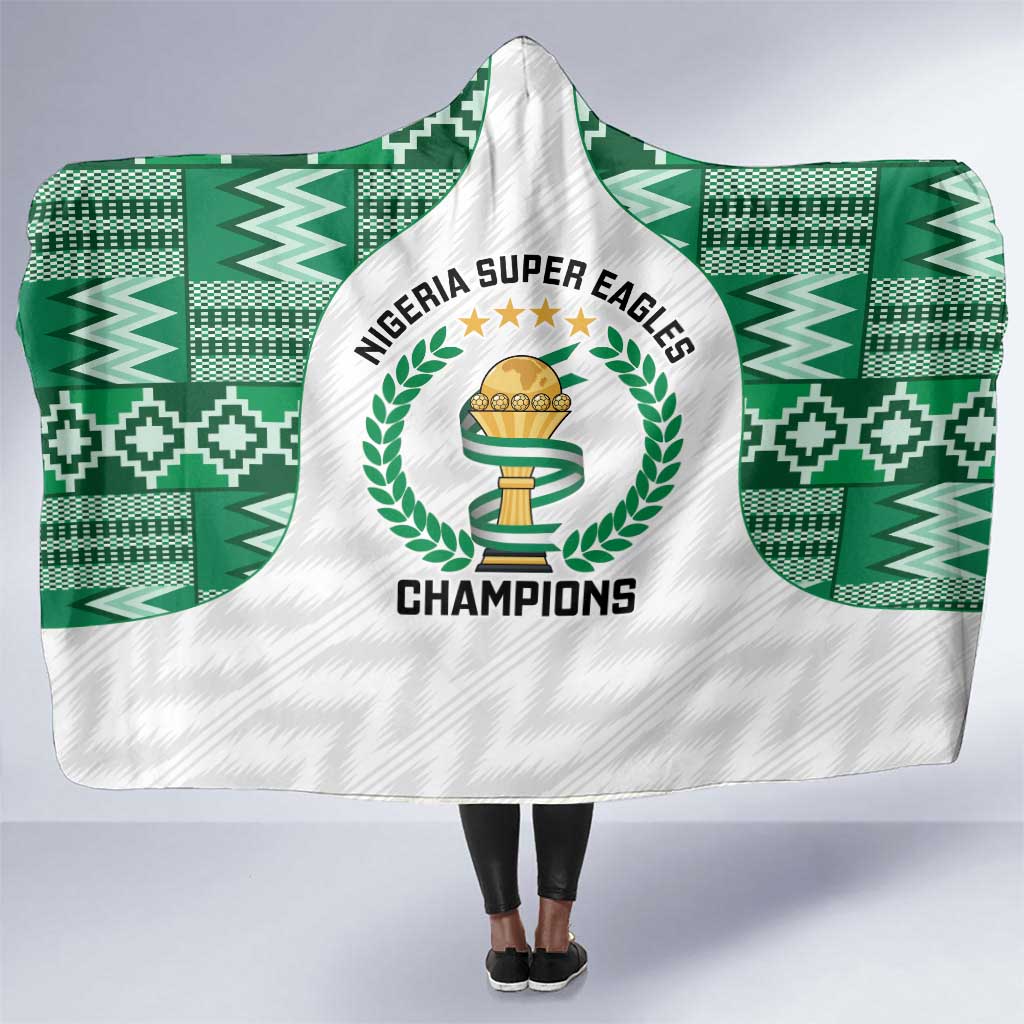 Nigeria Super Eagles Hooded Blanket African Football Champions 2025