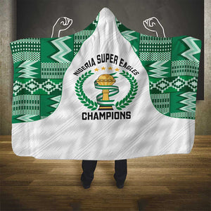 Nigeria Super Eagles Hooded Blanket African Football Champions 2025