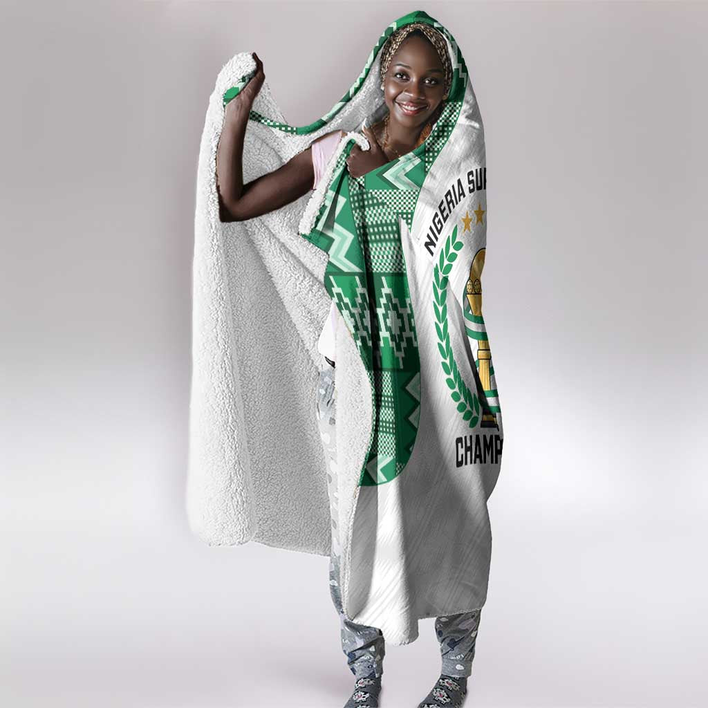 Nigeria Super Eagles Hooded Blanket African Football Champions 2025
