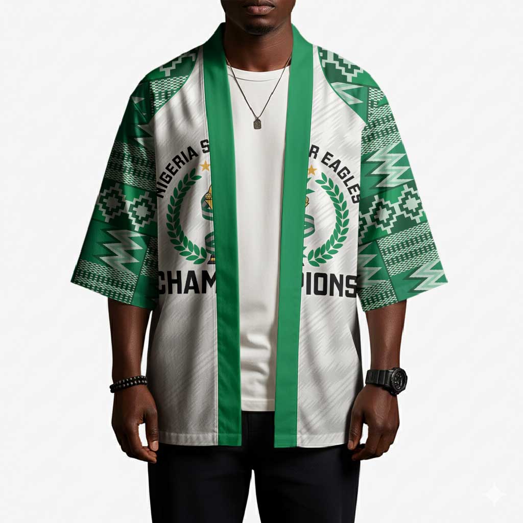 Custom Nigeria Super Eagles Kimono African Football Champions 2025