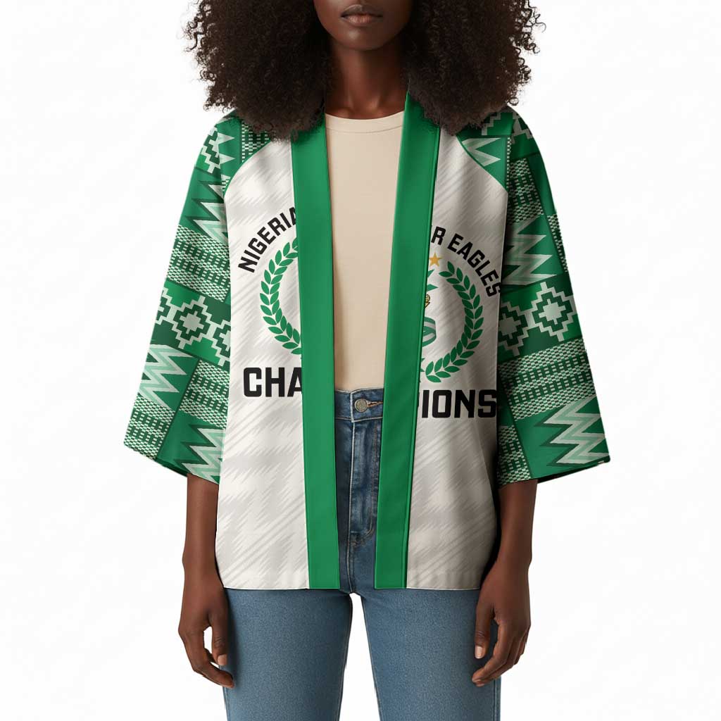 Custom Nigeria Super Eagles Kimono African Football Champions 2025
