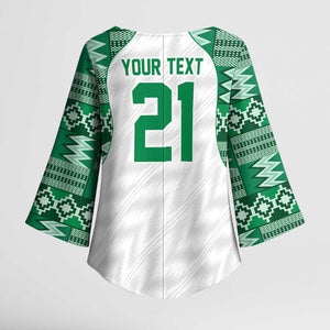 Custom Nigeria Super Eagles Kimono Sleeve Blouse African Football Champions 2025