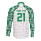 Custom Nigeria Super Eagles Long Sleeve Button Shirt African Football Champions 2025