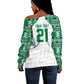 Custom Nigeria Super Eagles Off Shoulder Sweater African Football Champions 2025