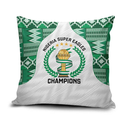Nigeria Super Eagles Pillow Cover African Football Champions 2025