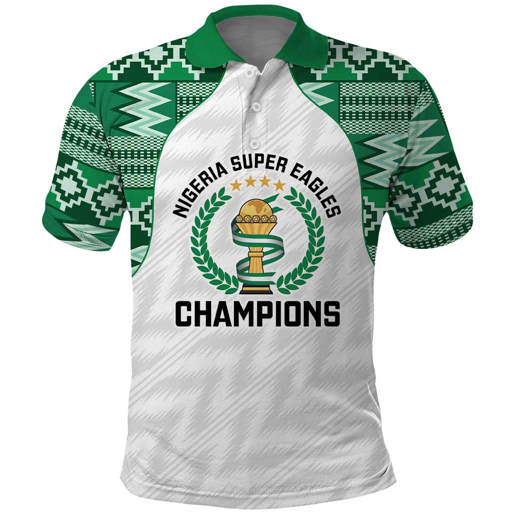 Custom Nigeria Super Eagles Polo Shirt African Football Champions 2025