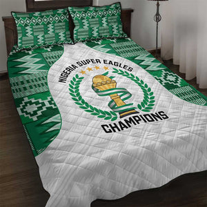 Nigeria Super Eagles Quilt Bed Set African Football Champions 2025