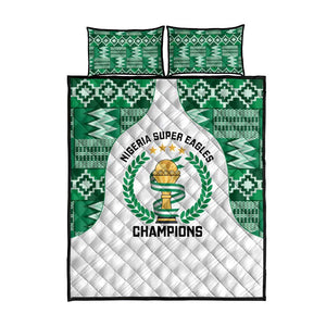 Nigeria Super Eagles Quilt Bed Set African Football Champions 2025