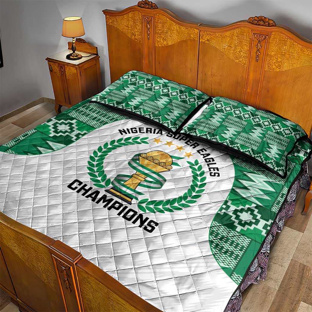 Nigeria Super Eagles Quilt Bed Set African Football Champions 2025