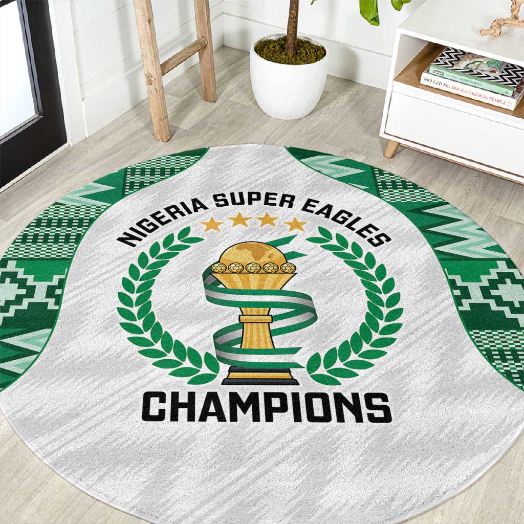 Nigeria Super Eagles Round Carpet African Football Champions 2025