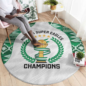 Nigeria Super Eagles Round Carpet African Football Champions 2025
