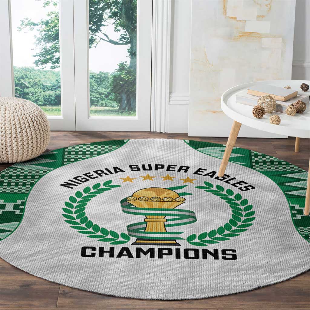 Nigeria Super Eagles Round Carpet African Football Champions 2025