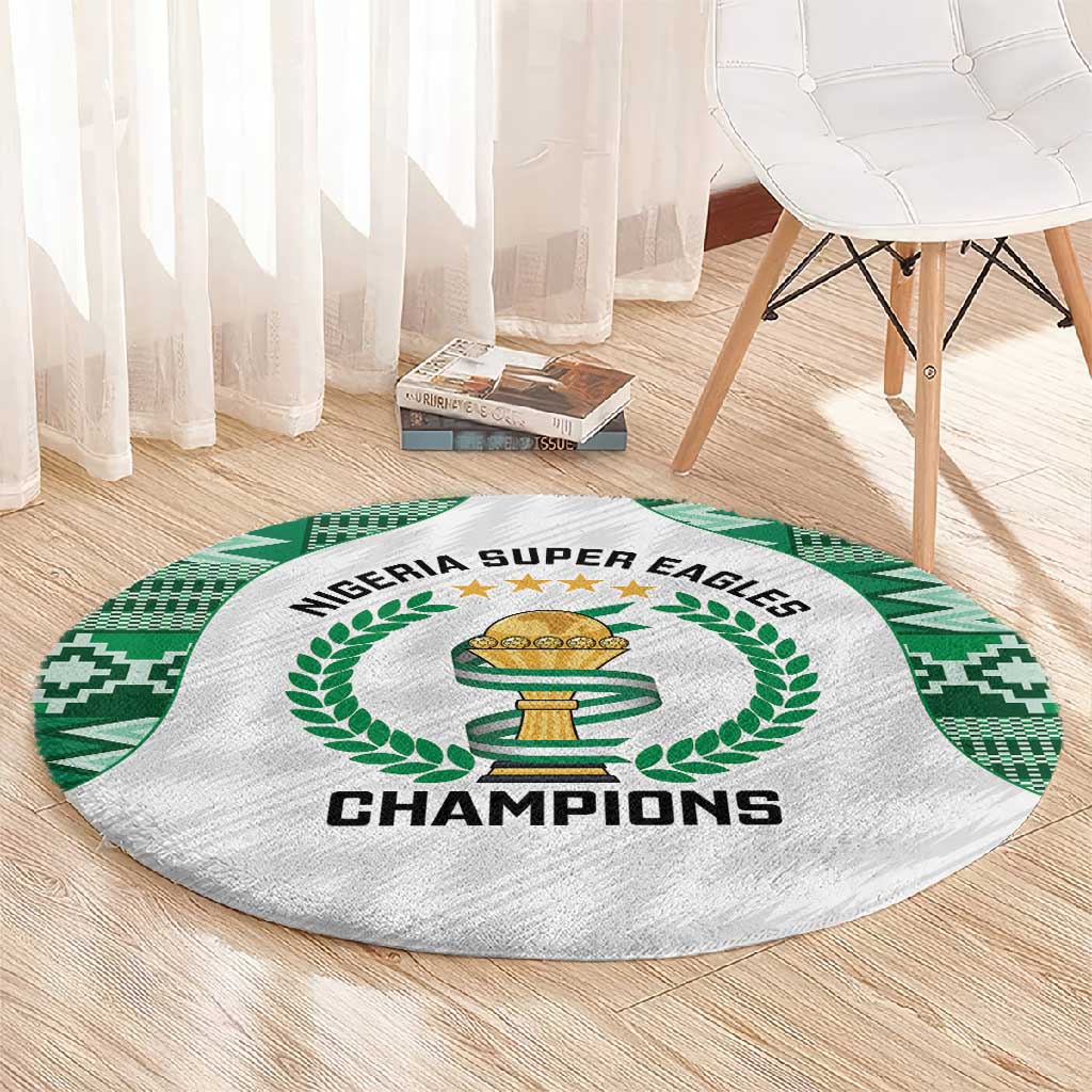 Nigeria Super Eagles Round Carpet African Football Champions 2025