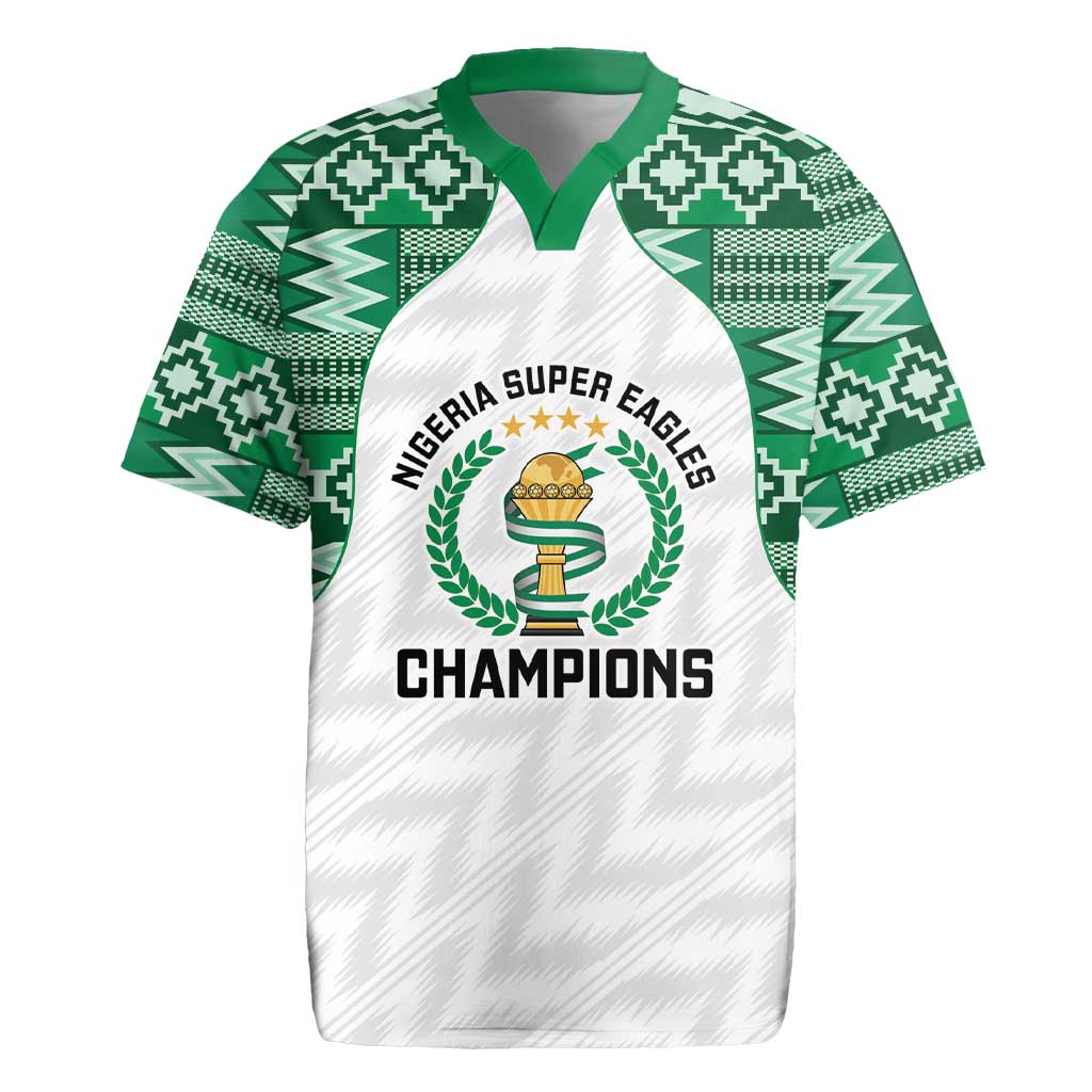Custom Nigeria Super Eagles Rugby Jersey African Football Champions 2025