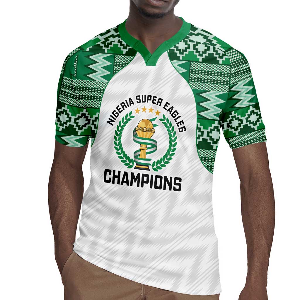 Custom Nigeria Super Eagles Rugby Jersey African Football Champions 2025