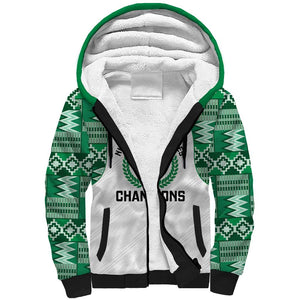 Custom Nigeria Super Eagles Sherpa Hoodie African Football Champions 2025