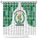 Nigeria Super Eagles Shower Curtain African Football Champions 2025