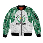 Custom Nigeria Super Eagles Sleeve Zip Bomber Jacket African Football Champions 2025