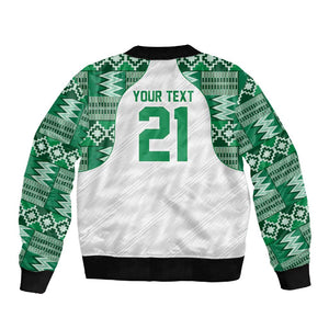 Custom Nigeria Super Eagles Sleeve Zip Bomber Jacket African Football Champions 2025