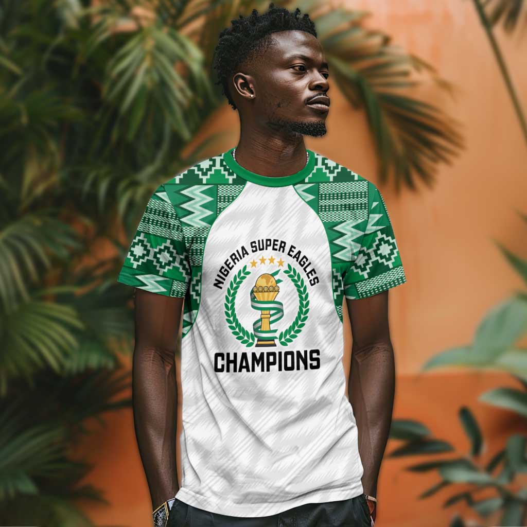 Custom Nigeria Super Eagles T shirt African Football Champions 2025