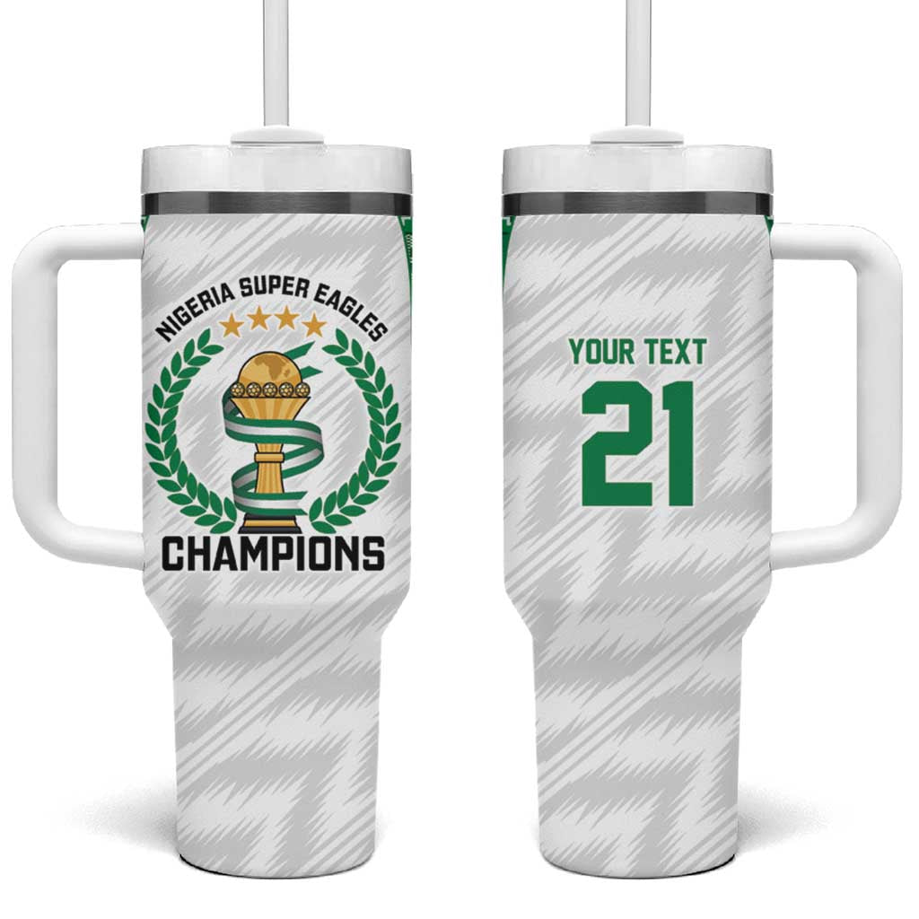 Custom Nigeria Super Eagles Tumbler With Handle African Football Champions 2025