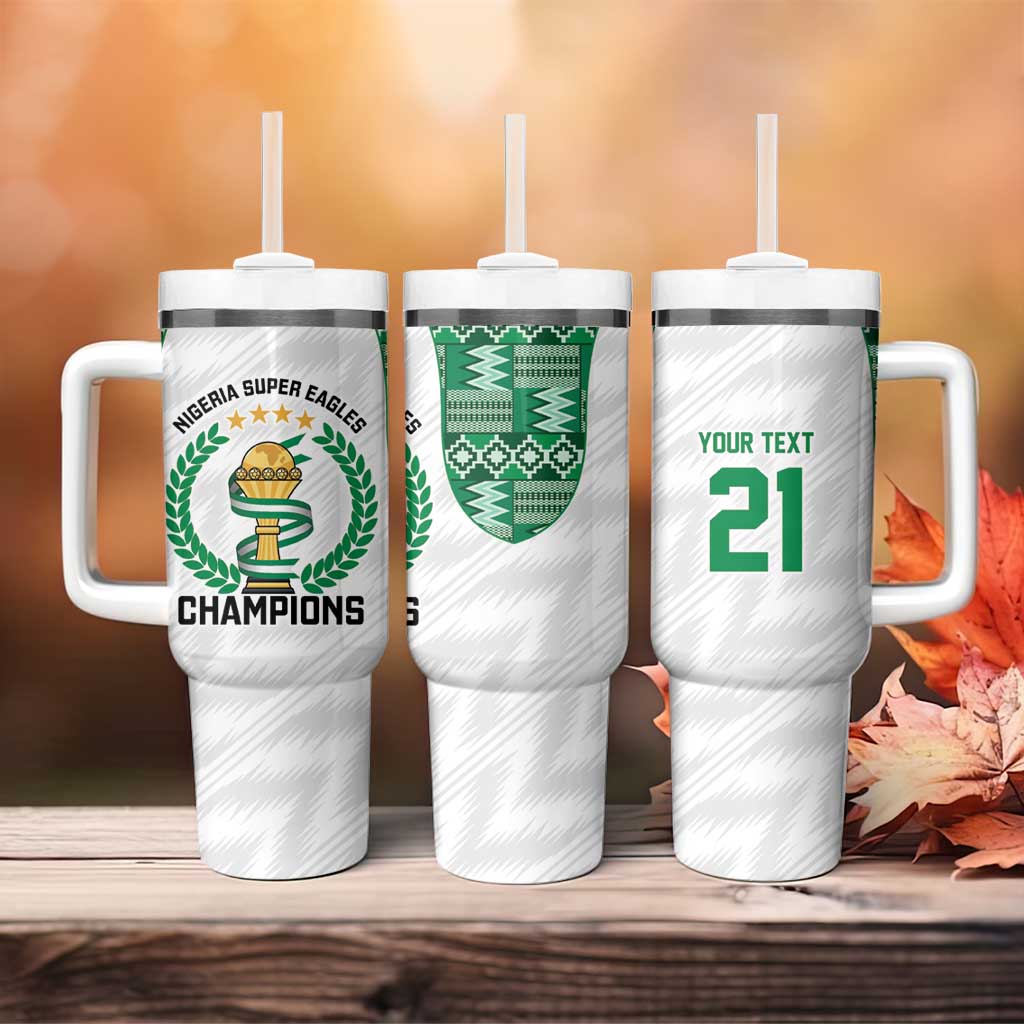 Custom Nigeria Super Eagles Tumbler With Handle African Football Champions 2025