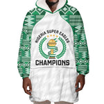 Custom Nigeria Super Eagles Wearable Blanket Hoodie African Football Champions 2025