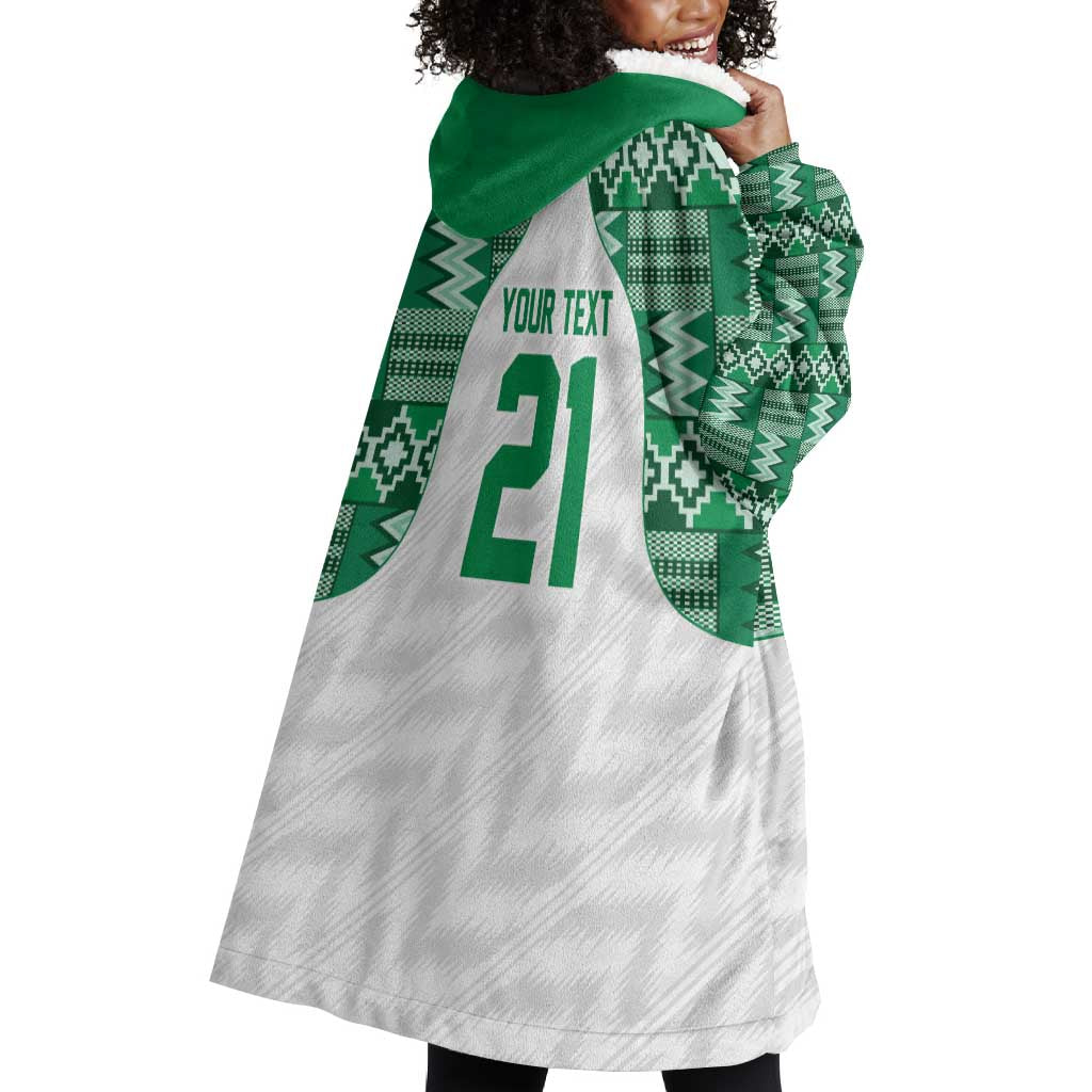 Custom Nigeria Super Eagles Wearable Blanket Hoodie African Football Champions 2025
