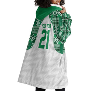 Custom Nigeria Super Eagles Wearable Blanket Hoodie African Football Champions 2025