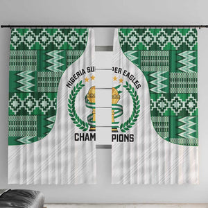 Nigeria Super Eagles Window Curtain African Football Champions 2025