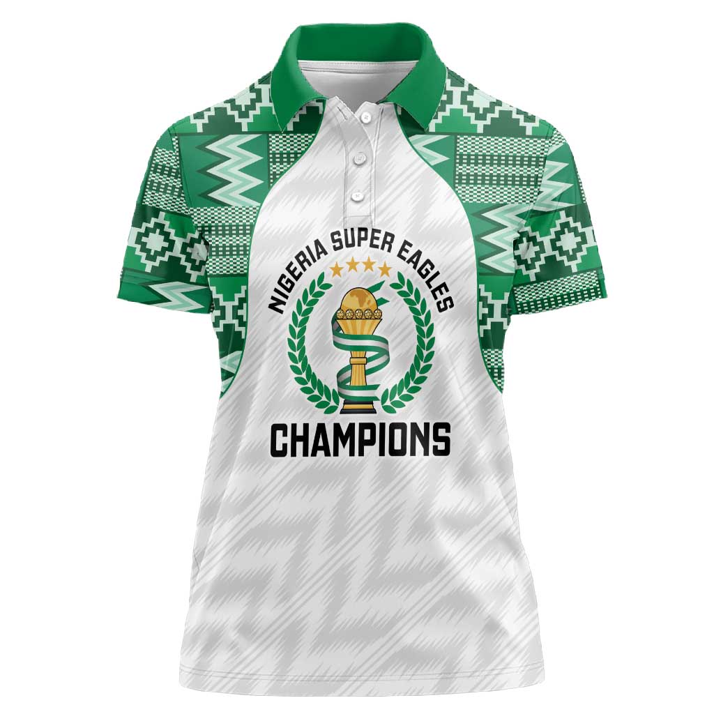 Custom Nigeria Super Eagles Women Polo Shirt African Football Champions 2025