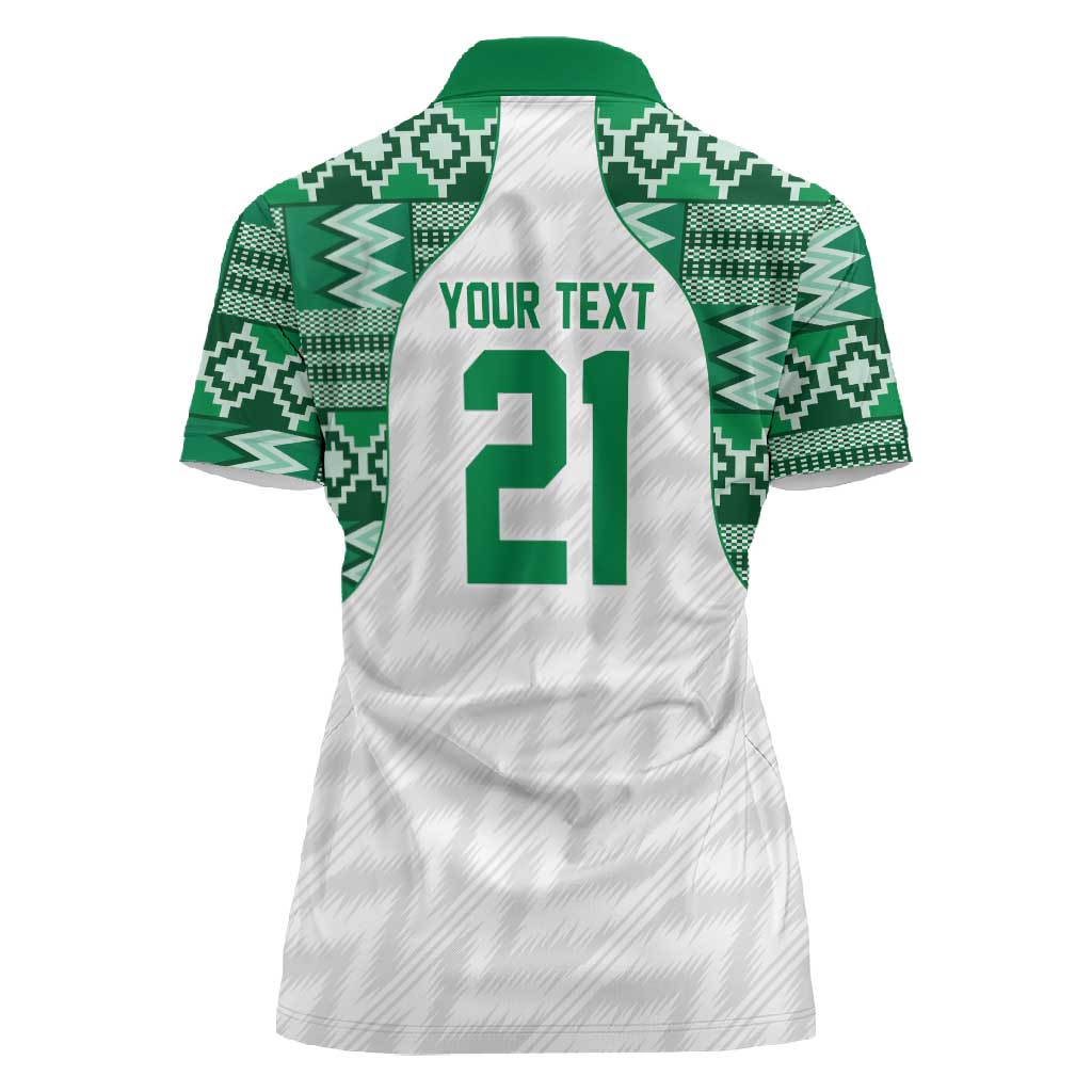 Custom Nigeria Super Eagles Women Polo Shirt African Football Champions 2025