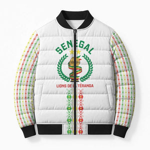 Custom Senegal Lions of Teranga Bomber Puffer Jacket African Football Champions 2025