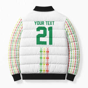 Custom Senegal Lions of Teranga Bomber Puffer Jacket African Football Champions 2025