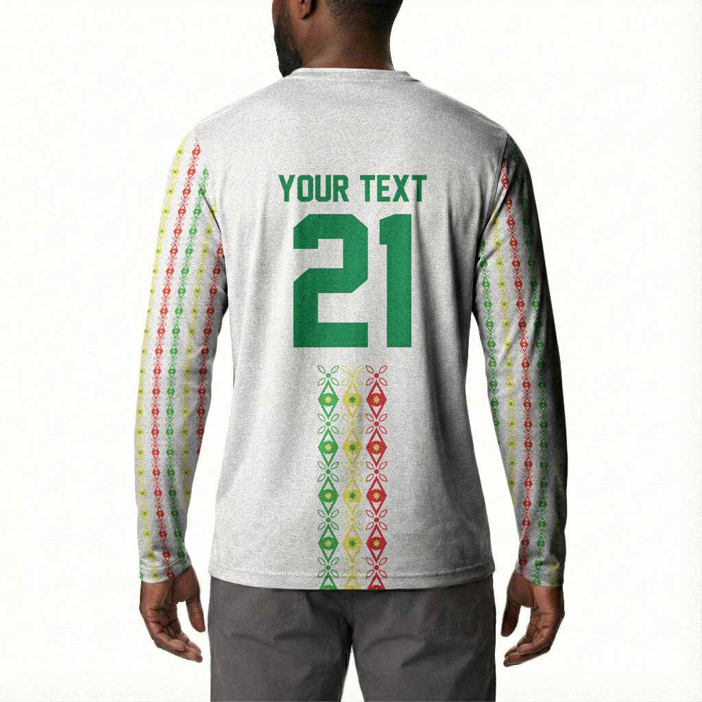 Custom Senegal Lions of Teranga Button Sweatshirt African Football Champions 2025