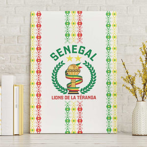Senegal Lions of Teranga Canvas Wall Art African Football Champions 2025