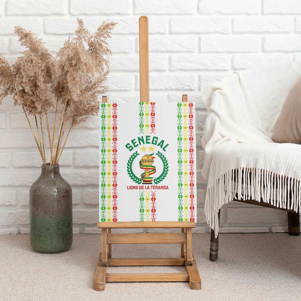 Senegal Lions of Teranga Canvas Wall Art African Football Champions 2025