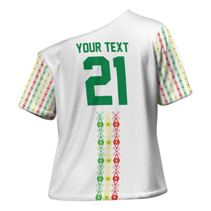 Custom Senegal Lions of Teranga Cross Shoulder Shirt African Football Champions 2025