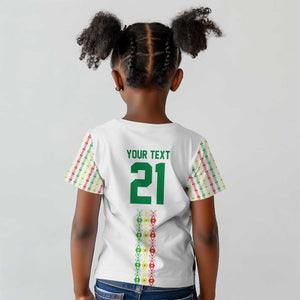 Custom Senegal Lions of Teranga Kid T shirt African Football Champions 2025