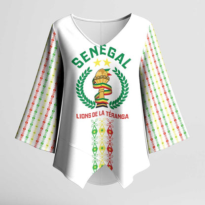 Custom Senegal Lions of Teranga Kimono Sleeve Blouse African Football Champions 2025