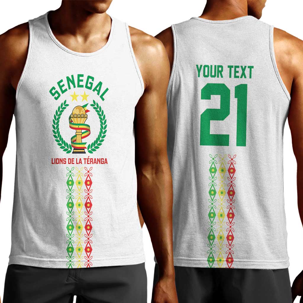 Custom Senegal Lions of Teranga Men Tank Top African Football Champions 2025