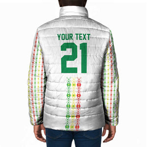 Custom Senegal Lions of Teranga Padded Jacket African Football Champions 2025