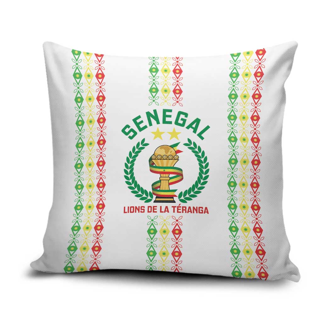 Senegal Lions of Teranga Pillow Cover African Football Champions 2025