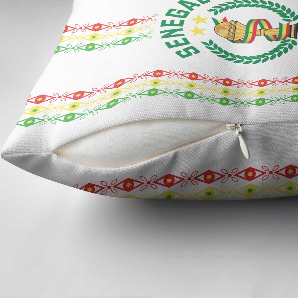 Senegal Lions of Teranga Pillow Cover African Football Champions 2025