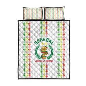 Senegal Lions of Teranga Quilt Bed Set African Football Champions 2025