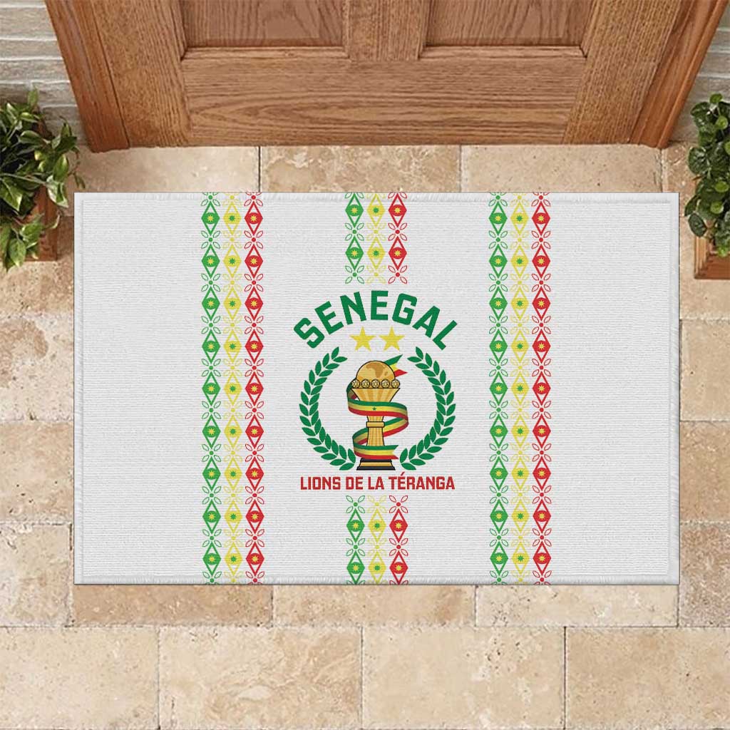 Senegal Lions of Teranga Rubber Doormat African Football Champions 2025